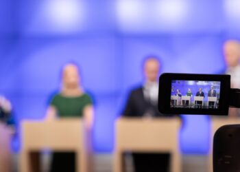 Valtioneuvoston budjettiriihen mediatapaaminen aamulla 3.9.2024. Kuva: Valtioneuvoston kuvapalvelu