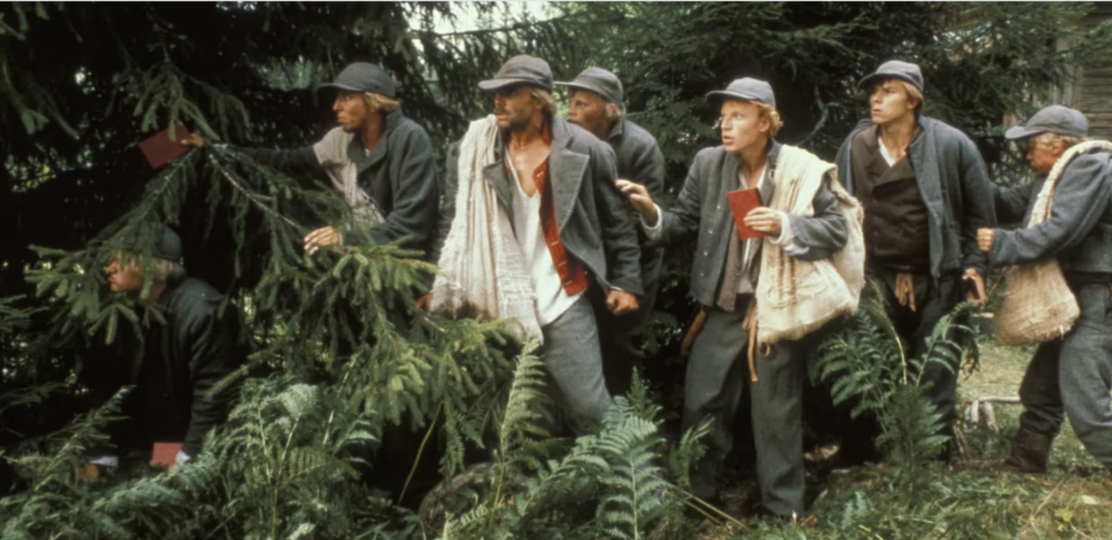 Aleksis Kiven Seitsemän veljestä (1870) sai professori ja kirjallisuusvaikuttaja August Ahlqvistilta murskakritiikin Finlands allmänna tidning -lehdessä 1870. Jouko Turkka teki Kiven teoksesta kohutun televisioelokuvien sarjan vuonna 1989. Kuva: YLE