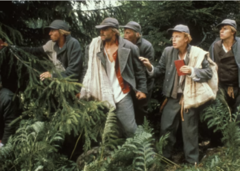 Aleksis Kiven Seitsemän veljestä (1870) sai professori ja kirjallisuusvaikuttaja August Ahlqvistilta murskakritiikin Finlands allmänna tidning -lehdessä 1870. Jouko Turkka teki Kiven teoksesta kohutun televisioelokuvien sarjan vuonna 1989. Kuva: YLE