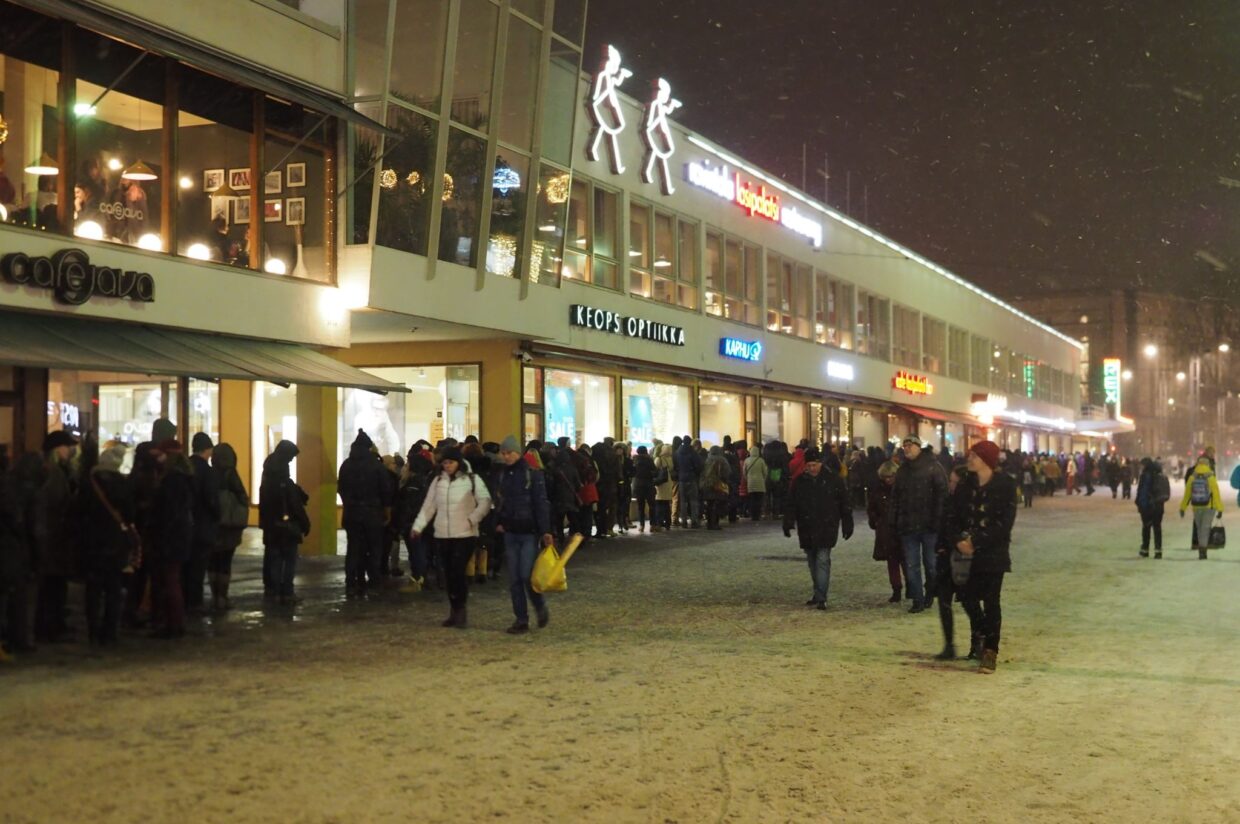 Amox Rexin museojono pakkaspäivänä tammikuussa 2019. Kuva: Wikimedia Commons