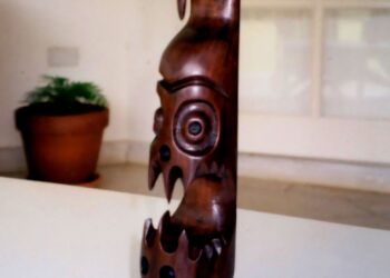 Arawak-intiaanien taidetta. Kuva: Taava Koskinen