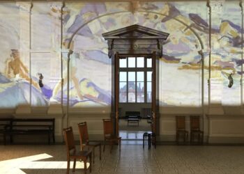 Nuoli johtaa Magnus Enckellin (1870-1925) laajaan 150-vuotisnäyttelyyn Ateneumissa. Näyttelyn avajaiset 22.10.2020. Monelta jäi näkemättä perusteellisesti toteutuu näyttely