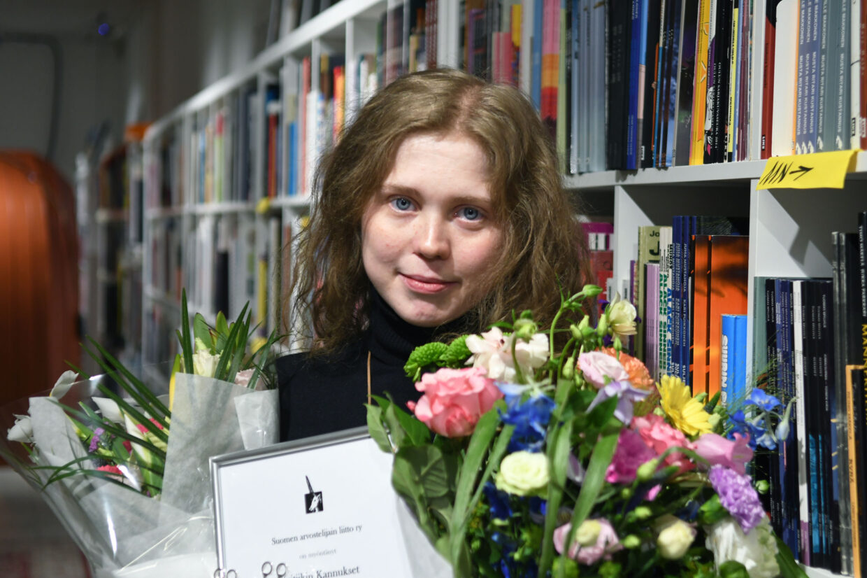 Palkinnonsaaja Elina Sallinen. Kuva: Jouni Viitala