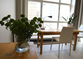 Suomen arvostelijain liiton kriitikkotyöhuone Tekstin talossa. Kuva: Jouni Viitala