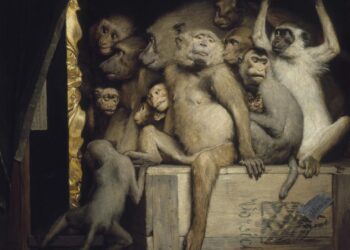 Gabriel von Max: Affen als Kunstrichter (1889)