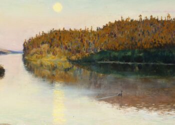 Akseli Gallen-Kallela: Maisema Kuhmosta (1890