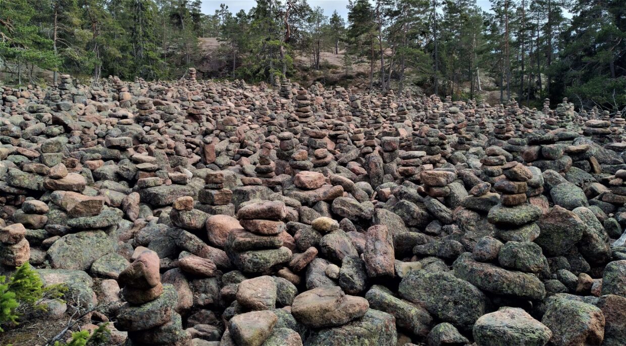 Getavuoren pirunpelto ihmisten muokkaamana. Kuva: Martti-Tapio Kuuskoski