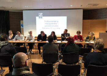 Kultin ja SARVin Kulttuurilehdet & mediapolitiikka -paneelikeskustelu Pikkuparlamentissa 19.3.2019. Panelistit: Jiri Keronen (PS)