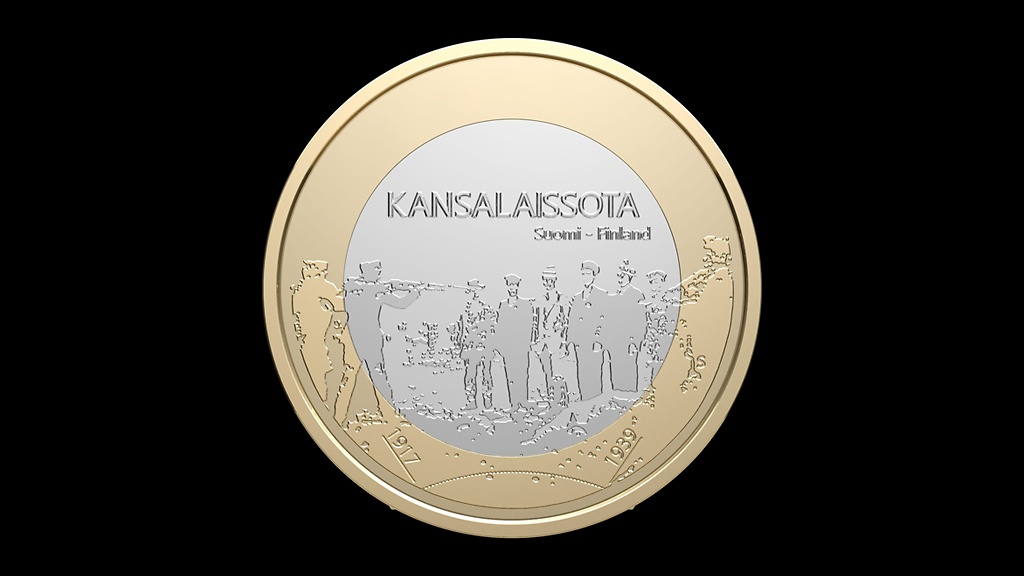 Rahapajan vuosi sitten julkaisema tiedote kansalaissotaa kuvaavasta juhlarahasta aiheutti kohun