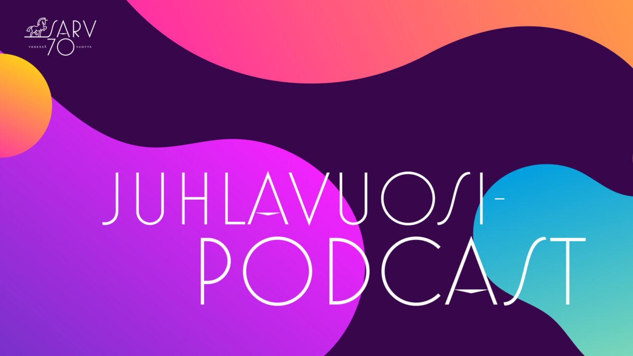 SARVin juhlavuoden julkaisusarjan visuaalisen ilmeen on suunnitellut Samppa Ranta.