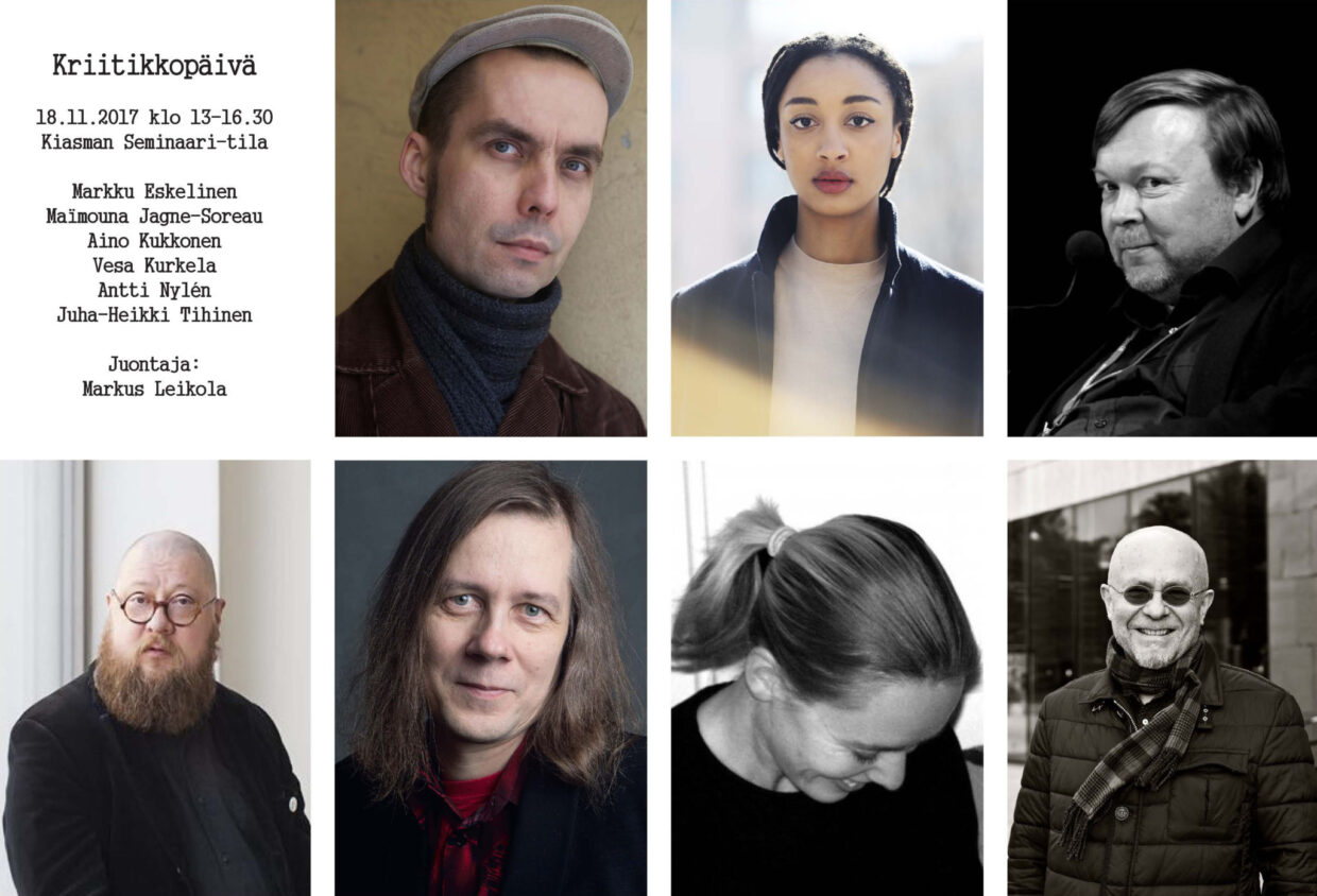 Kriitikkopäivän puhujat 2017
