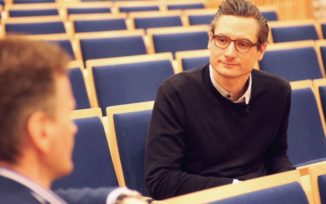 Kriitikko Jens-Christian Rabe vieraili Suomessa toukokuun alussa. Kuva: Ulrich Haas-Pursiainen