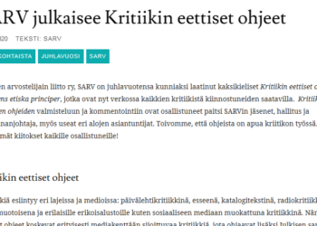 Kritiikin eettiset ohjeet