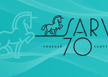 SARVin 70-vuotisjuhlavuoden visuaalisen ilmeen on suunnitellut Samppa Ranta.