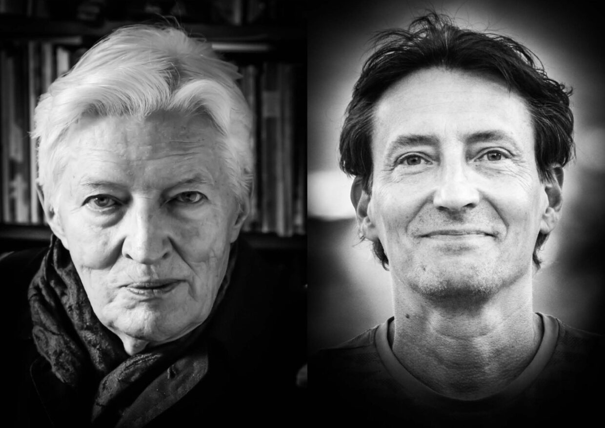 Vasemmalla runoilija Lassi Nummi