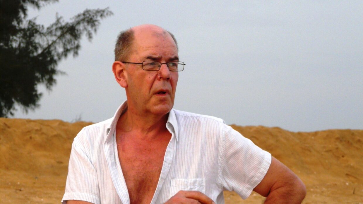 Leif Salmén Guineanlahden rannalla 2010. Kuva: Martti-Tapio Kuuskoski