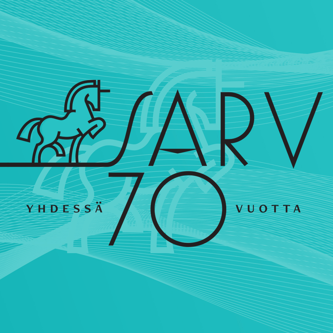 Suomen arvostelijain liiton juhlavuoden visuaalisen ilmeen on suunnitellut Samppa Ranta.