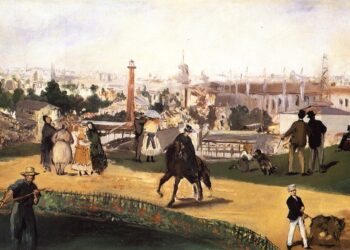 Edouard Manet: Näkymä Pariisin 1867 maailmannäyttelystä. Kuva: Wikimedia Commons