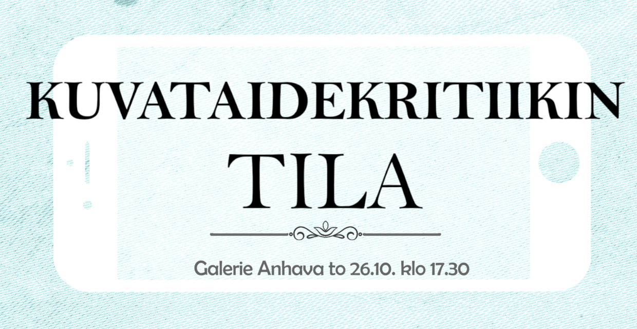 Kuvataidekritiikin tila -keskustelutilaisuus