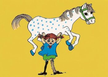 Kuvittaja Ingrid Vang Nyman piirsi Peppi Pitkätossun ikivihreän hahmon. Se on iskevä tunnus