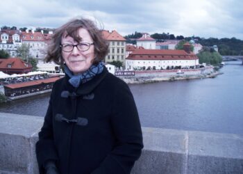 Pirkko Koski Havel-seminaarissa Prahassa 2014. Kuva: Kosken kotiarkisto