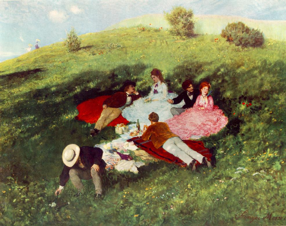 Pál Szinyei Merse: Picnic in May (1873)