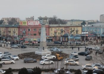 Uudenvuodenaatto Qurgonteppa-Bohtarissa Tadžikistanissa. Kuva: Ville Hytönen