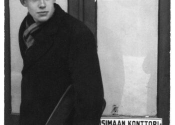 Tyylikäs Pekka Tarkka uransa alussa. (Kuva: Tarkan arkistot. Onnen Pekka -kirjan kuvitusta.)