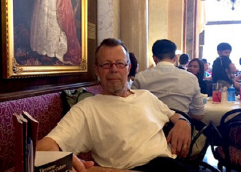 Tom Sanqvist Café Central Wienissä. Kuva: Ann Edholm