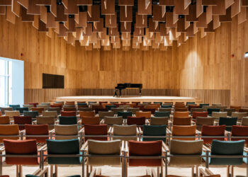 Arvo Pärt -keskuksen konserttisali. Kuva: Tõnu Tunnel / Arvo Pärt -keskus