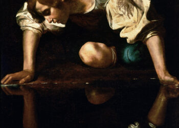 Caravaggio: Narcissus (1594-96) Kuva: Wikimedia Commons
