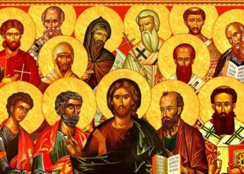 Varhaiset kirkkoisät Jeesuksen Kristuksen opeilla.