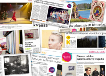 Lähikritiikin satoa Kritiikki näkyy! -hankkeessa. Kollaasi: Erik Eliasson