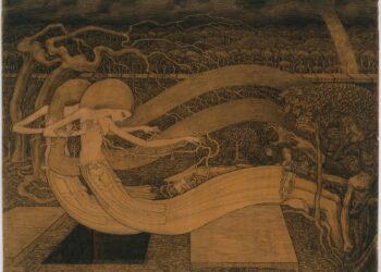 Jan Toorop: O Grave Where is thy Victory? (1892) Rijksmuseum