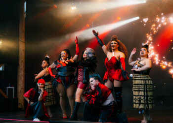 Indigenous Drag Excellence XXL. Photo: Riddu Riđđu Festivála / Sara Aarøen Lien