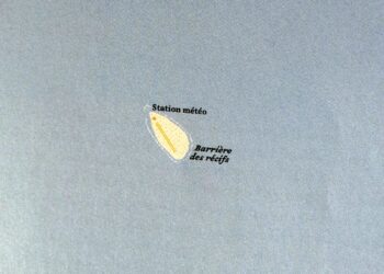 Tromelin. Detalji Judith Schalanskyn teoksesta Kaukaisten saarten atlas.