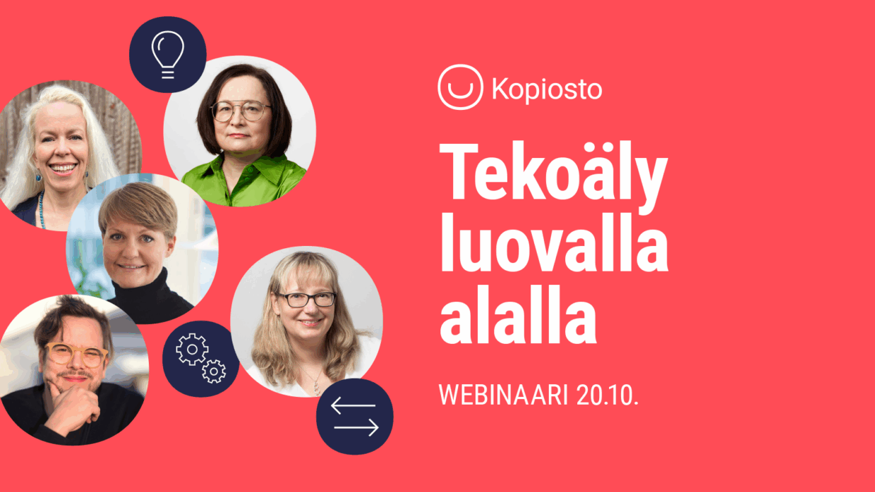 Tekoäly luovalla alalla -webinaari